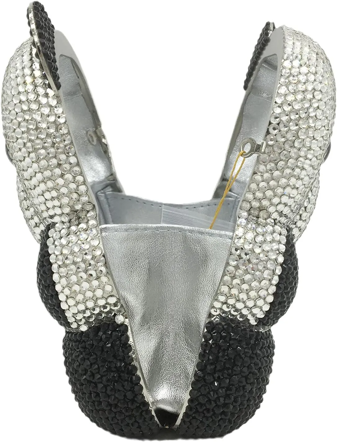 Boutique De FGG Bear Evening Bags and clutches for Women Formal Crystal Clutch Purse Party Animal Rhinestone Handbags,Mini
