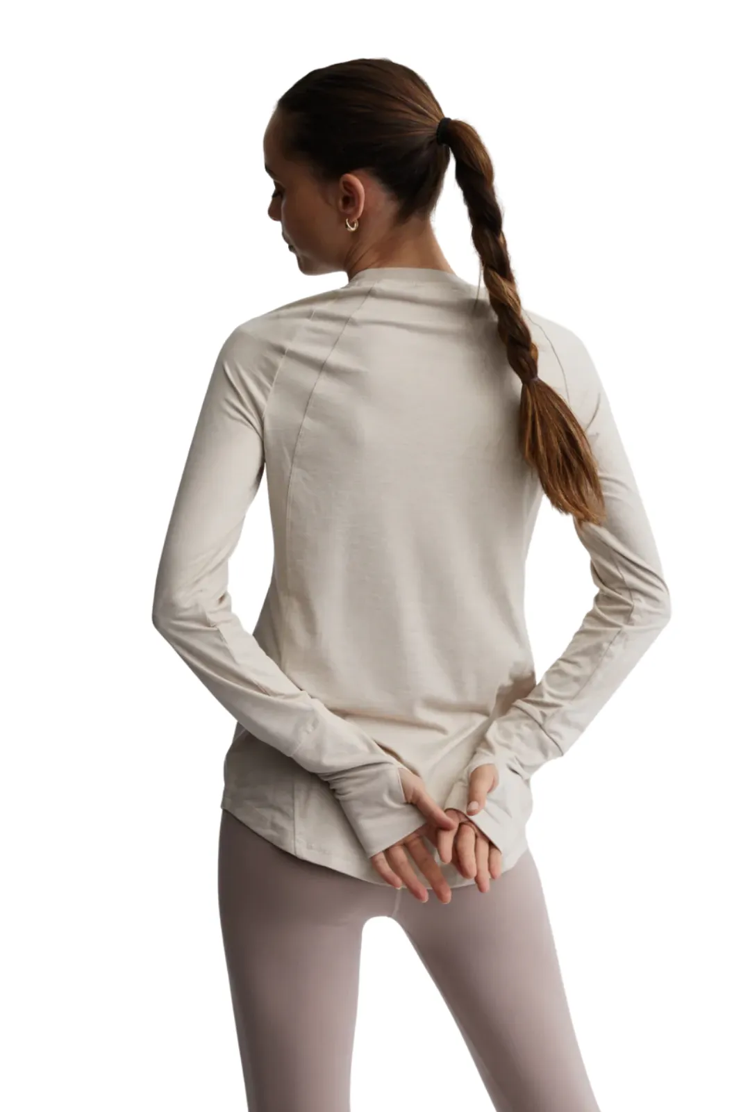 Bradford Active Top, Silver Grey Marl