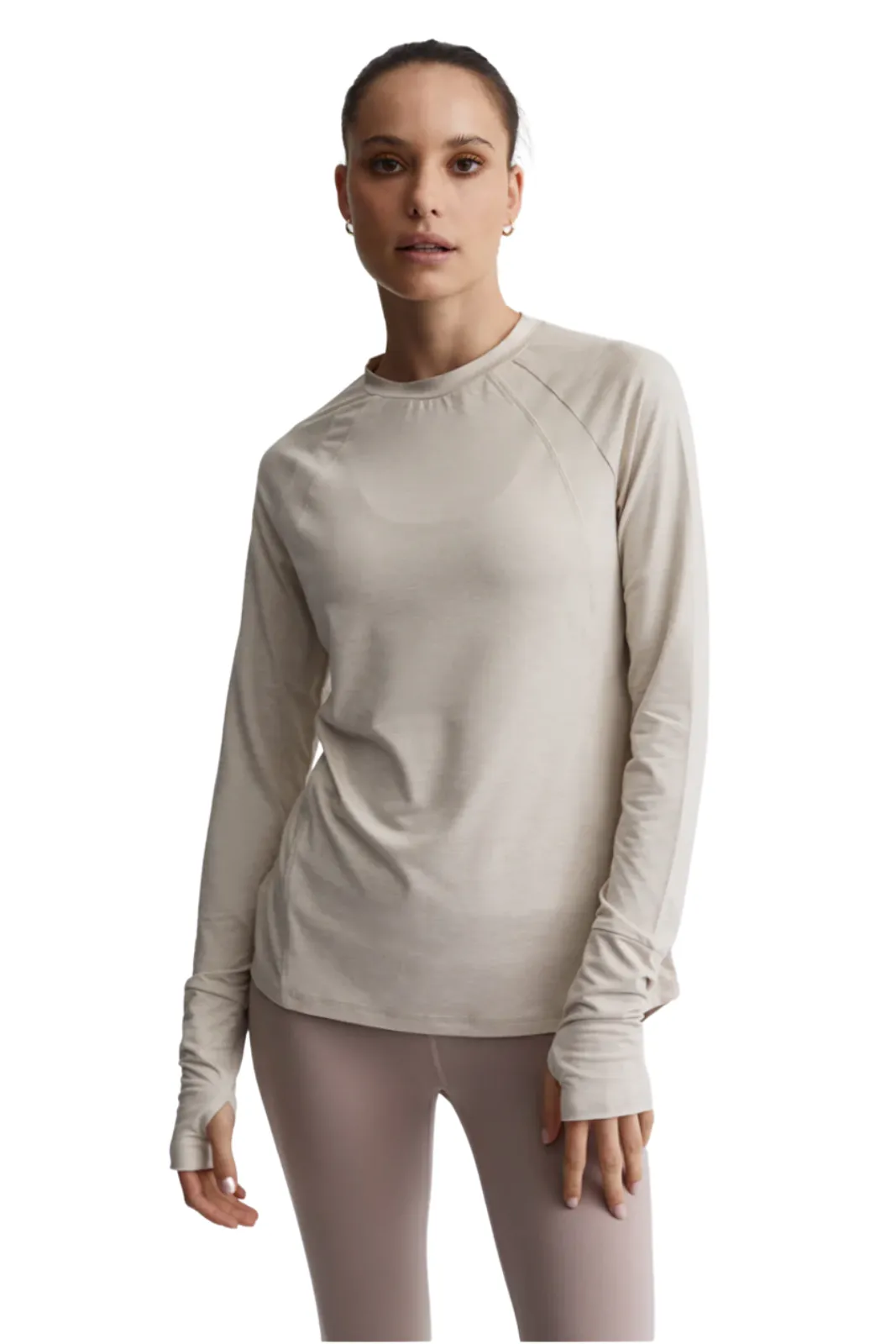 Bradford Active Top, Silver Grey Marl
