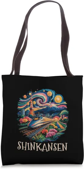 Bullet Train Japanese Shinkansen Japan Anime Manga Souvenir Tote Bag