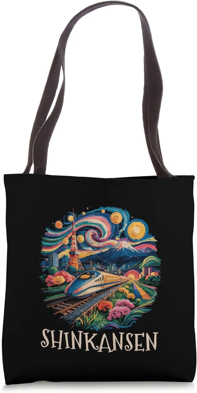 Bullet Train Japanese Shinkansen Japan Anime Manga Souvenir Tote Bag