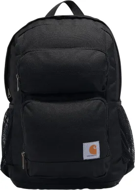 Carhartt 27L Single-Compartment Backpack, Durable Pack with Laptop Sleeve and Duravax Abrasion Resistant Base, Black, One Size