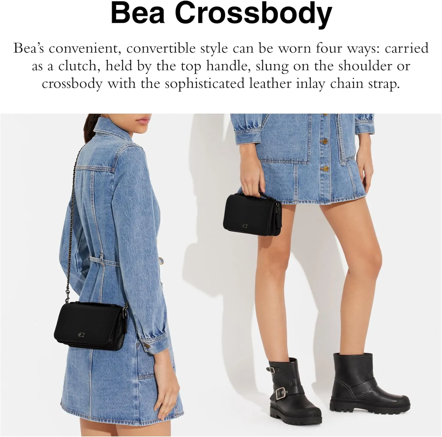 Coach Refined Calf Leather Bea Crossbody