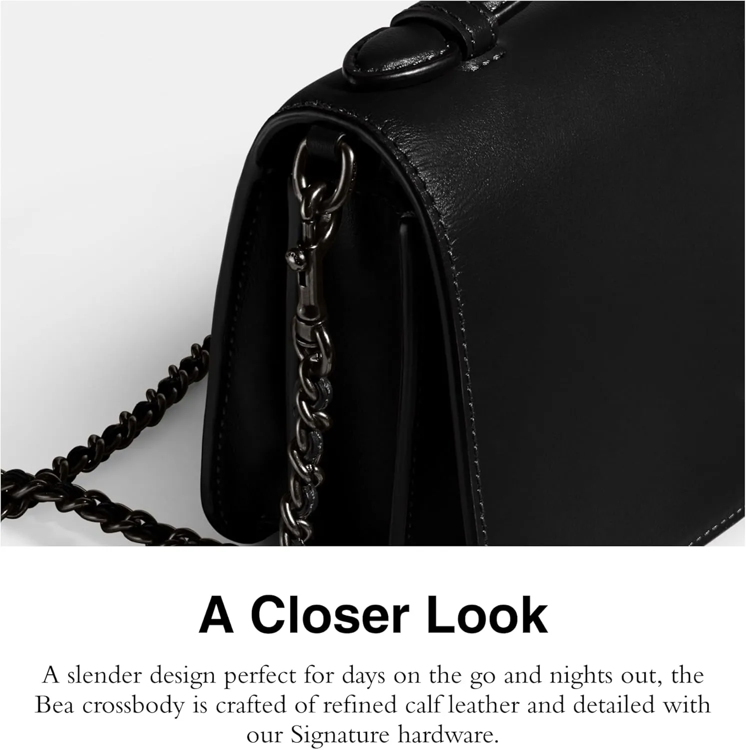 Coach Refined Calf Leather Bea Crossbody