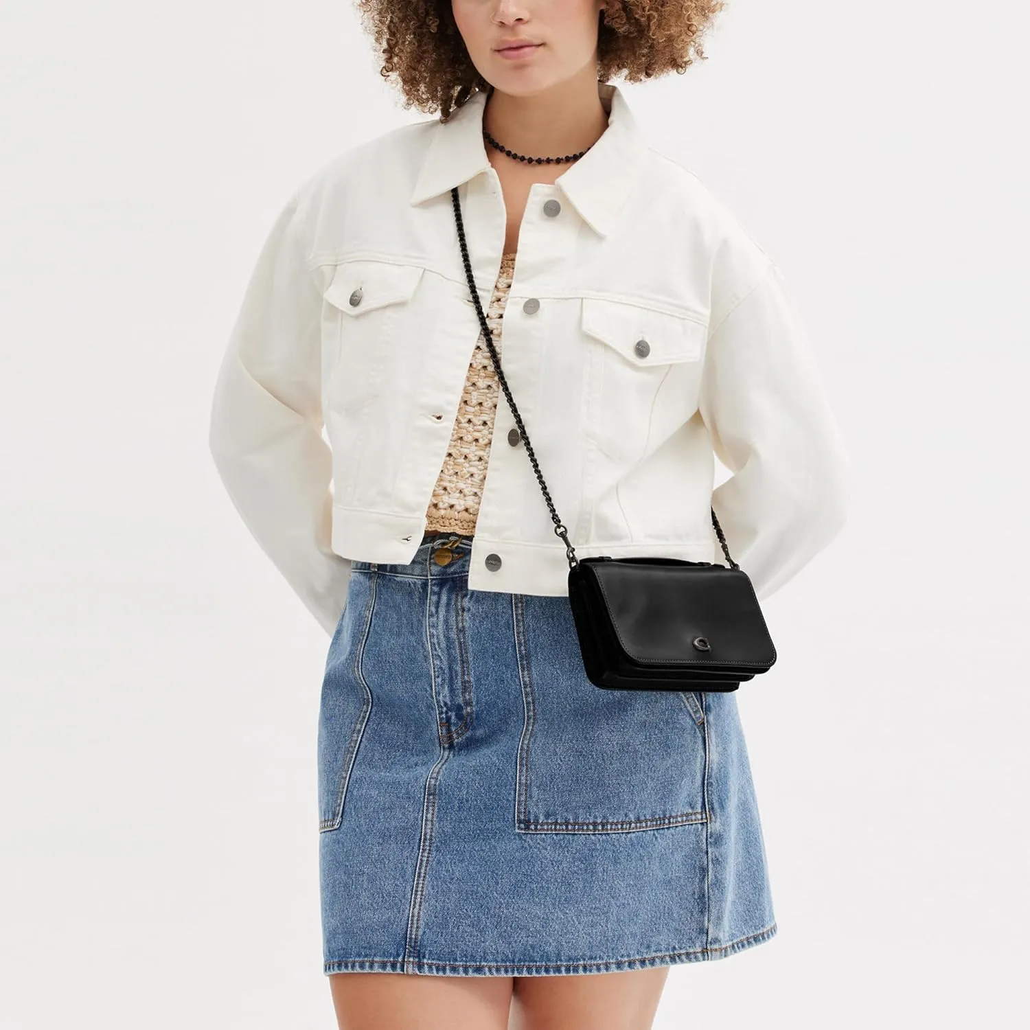 Coach Refined Calf Leather Bea Crossbody