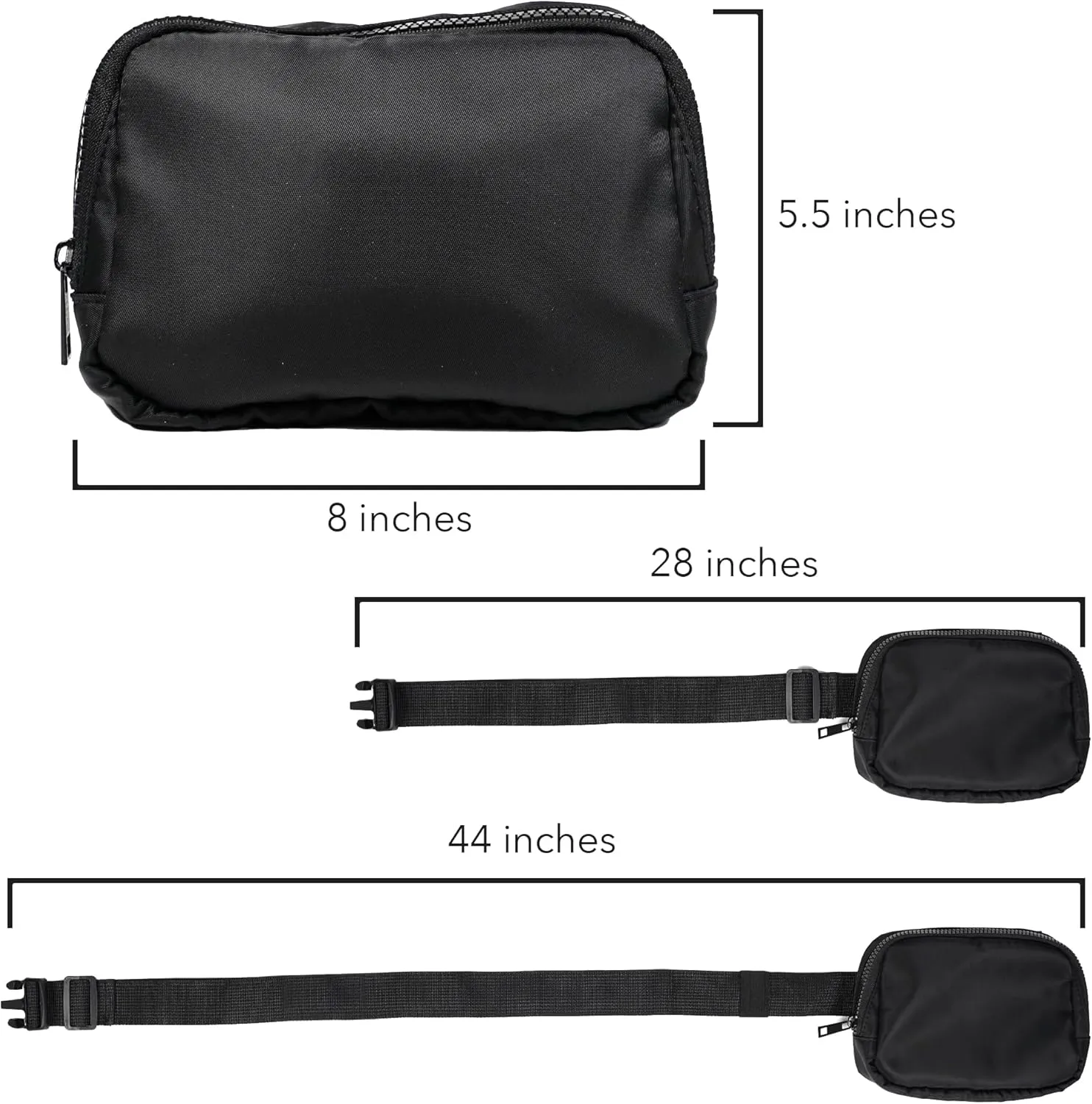 Justice League Superman Athletic Logo Belt Bag, Crossbody Fanny Pack for Women and Men, Adjustable
