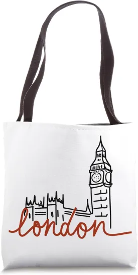London's Majestic Timekeeper Tote Bag