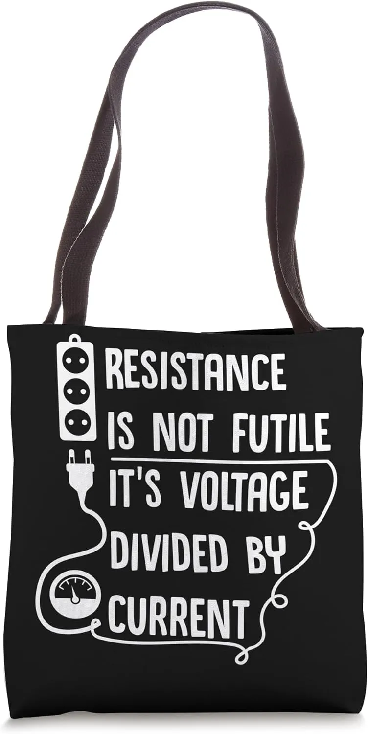Resistance Voltage And Current Electrician Design Tote Bag