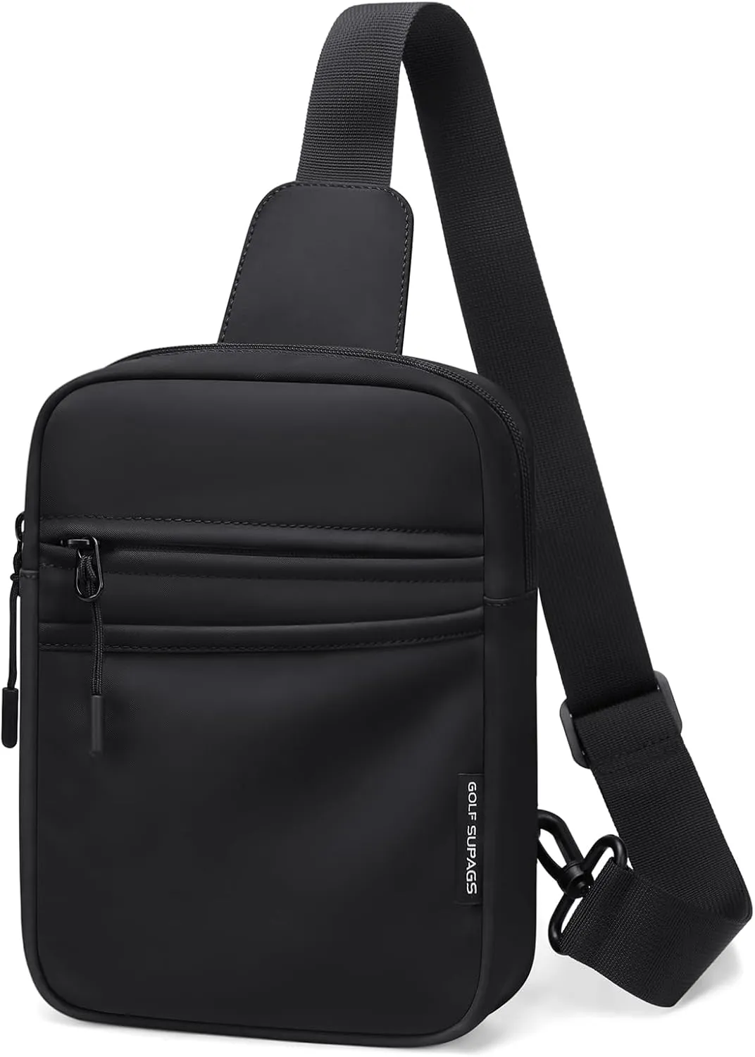 Small Sling Bag for Women and Men, Crossbody Bags Daypack Trendy Fanny Pack Chest Bag with Extended Strap Cross Body Bag for Outdoors Leisure Hiking Travel (Black)