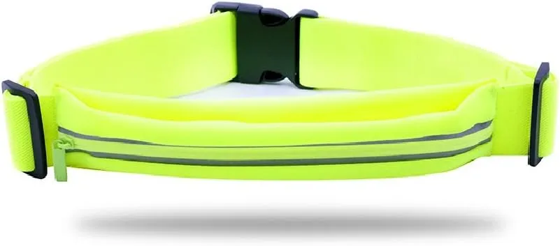 Waterproof Running Waist Pack Running Pouch Belt Running Belt for Runners, Joggers, Pet Owners to Hold Keys, Phone and Valuables While Keeping You Visible Safe